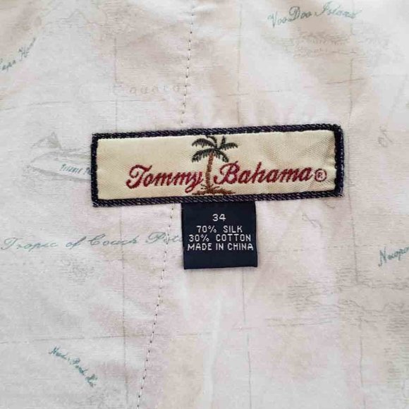 Tommy Bahama Dress Pants Green Ribbed Silk Cotton Pleated Men's Size 36 X 34 - Picture 2 of 2